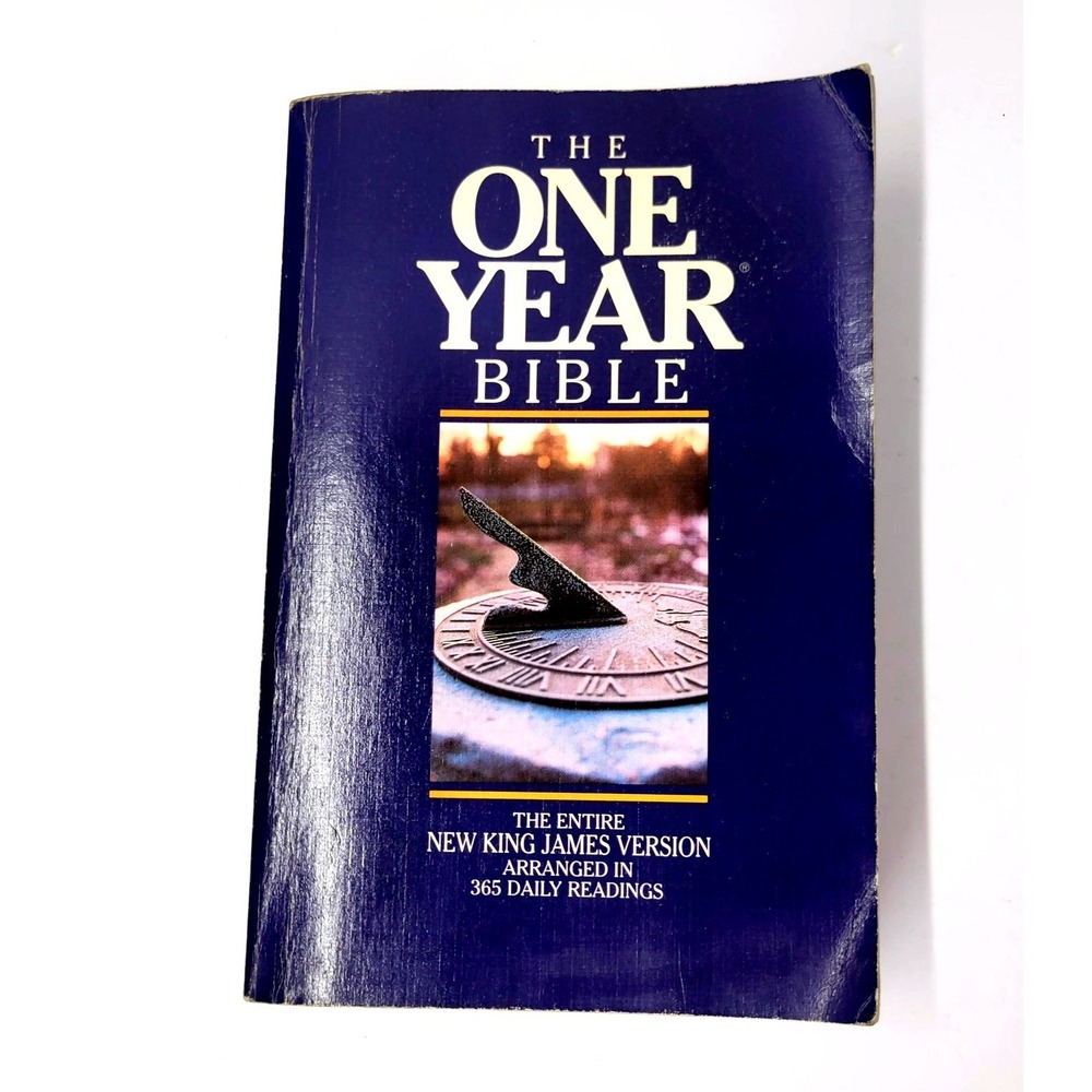 Tyndale House The One Year‎ Bible NKJV Daily Reading Plan Softcover Blue 1992